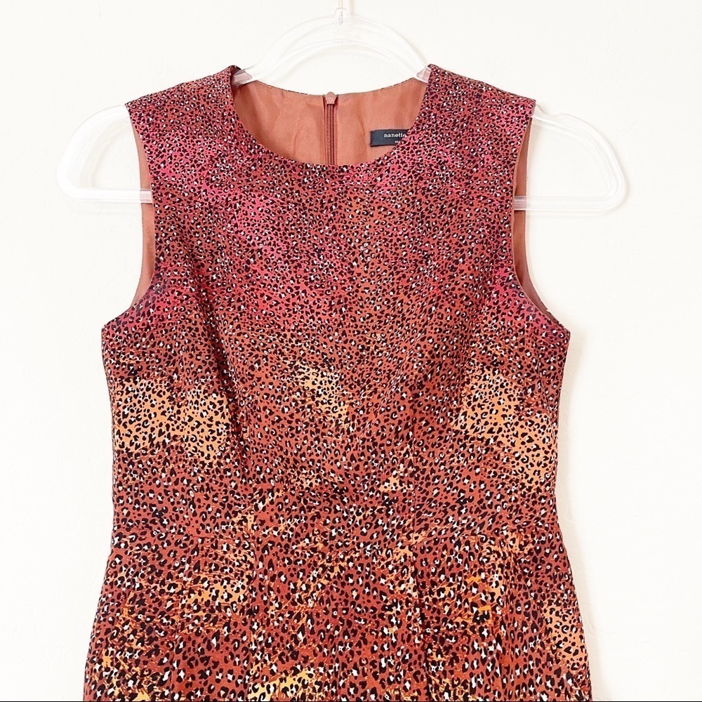 Nanette Lepore Women's Firefly Satin Mini Dress Cocktail Pockets Sleeveless 0 - Picture 3 of 7